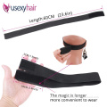 Free logo custom elastic wig melt band for wigs and bonnet head wrap keep the frontal lace hair wig